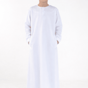 Qamis émirati enfant manche longue (BLANC)