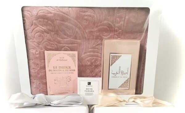 coffret tapis de prière coran et musc parfum