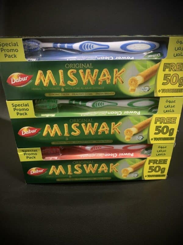 Dentifrice Miswak – Orignal Dabur (170gr) + Brosse à dent OFFERT